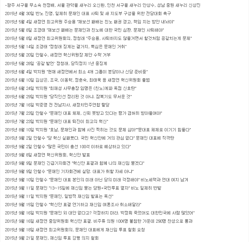 클리앙 발)문재인 당대표 1년 정리.txt | 인스티즈