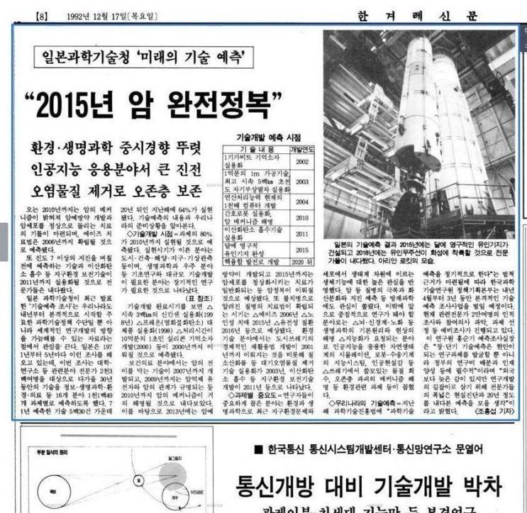 90년대 신문으로 본 2015년의 모습 jpg | 인스티즈