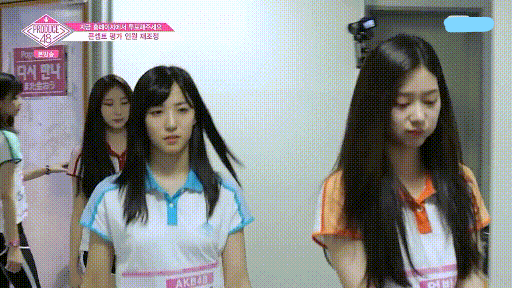 [프듀48] 9회 중 뭔가 드라마 같았던 카메라 구도.gif | 인스티즈