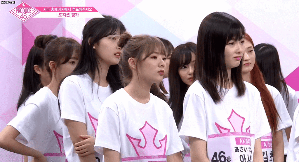 [프로듀스48] 댄스밖에 없어 울먹거리는 미나미를 쳐다보는 연습생들 (움짤) | 인스티즈