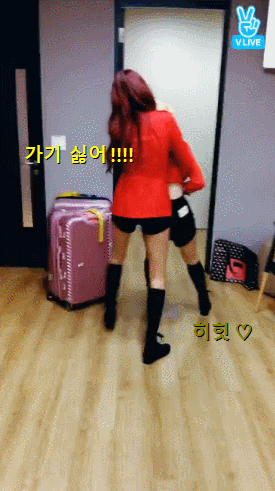 먹을걸로 낚시했다가 응징당하는 여자친구 예린.gif | 인스티즈