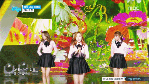 [데이터주의] 170107 음중 에이프릴 - 봄의 나라 이야기.gif | 인스티즈