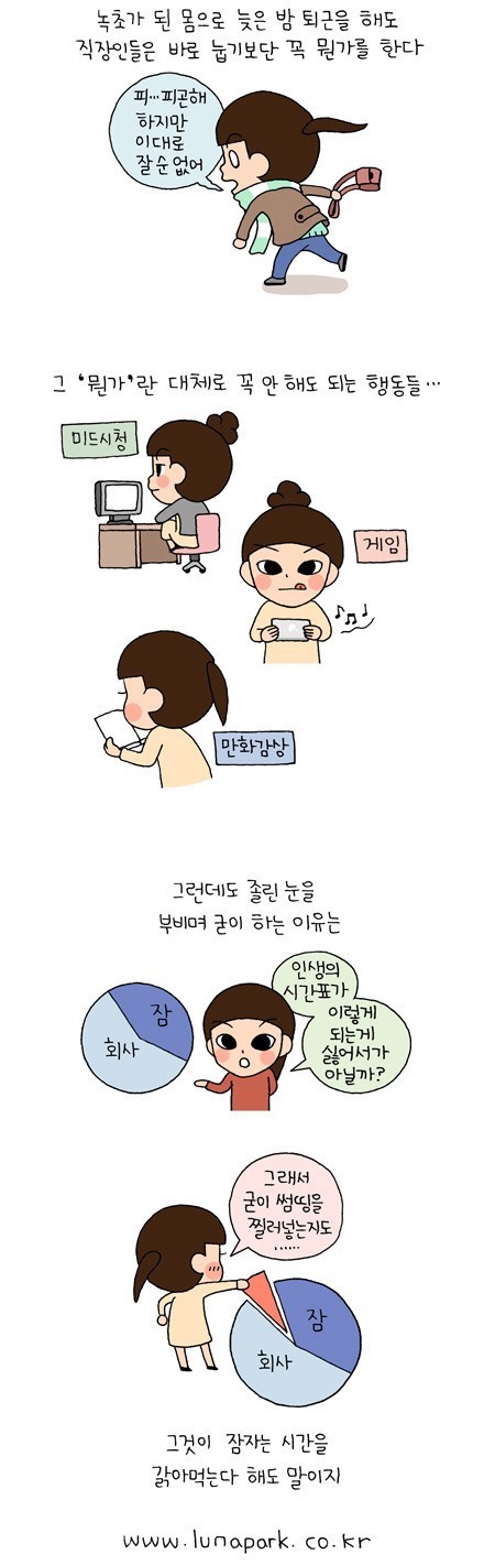 직장인이 늦게 자는 이유...jpg | 인스티즈