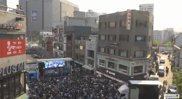 문재인 의정부 유세현장 한시간 전.gif | 인스티즈