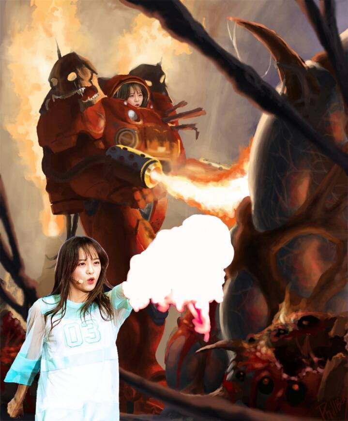 어쩌다 찍힌 김세정 사진 한장으로 만들어진 짤들.jpgif | 인스티즈