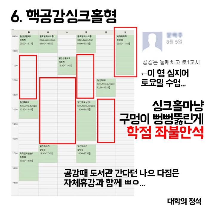 개강직전 다시보는 유형별 시간표.jpg | 인스티즈