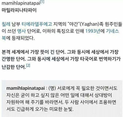 세계에서 가장 뜻이 긴 단어.jpg (feat.새삼 한글의 중요성) | 인스티즈