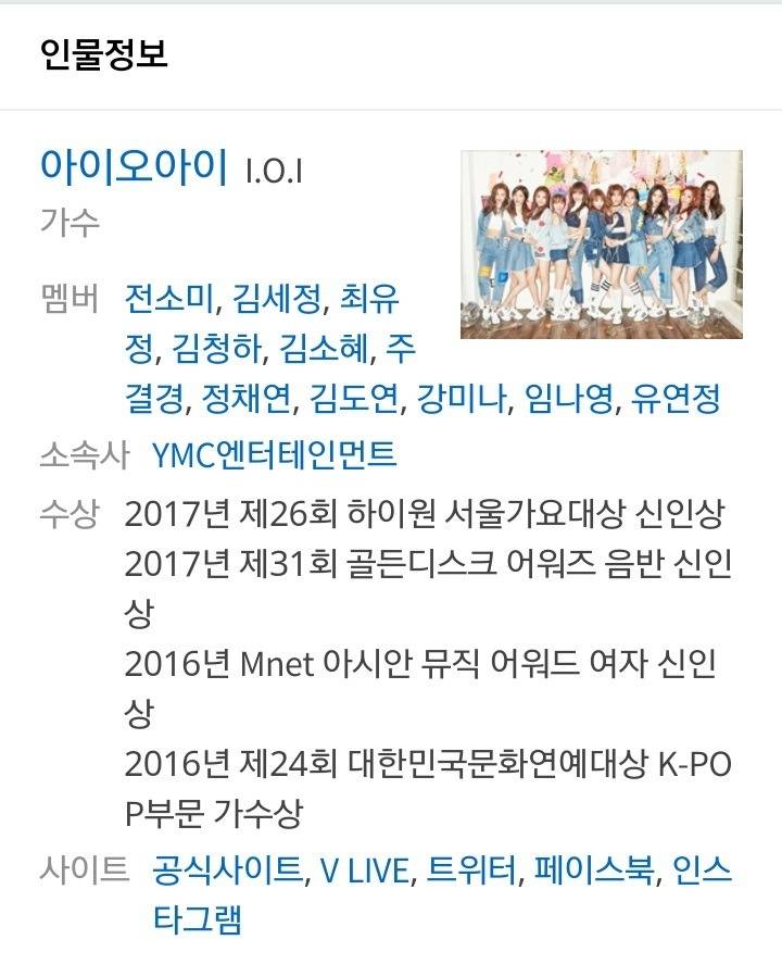 I.O.I (아이오아이) 최종 커리어.jpg | 인스티즈