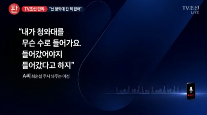 [단독] 최순실 주사 아줌마 "난 청와대 간 적 없다" | 인스티즈