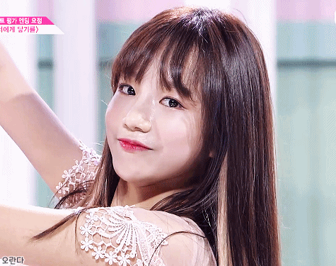 프로듀스48 너에게닿기를조 엔딩요정캠.gif | 인스티즈