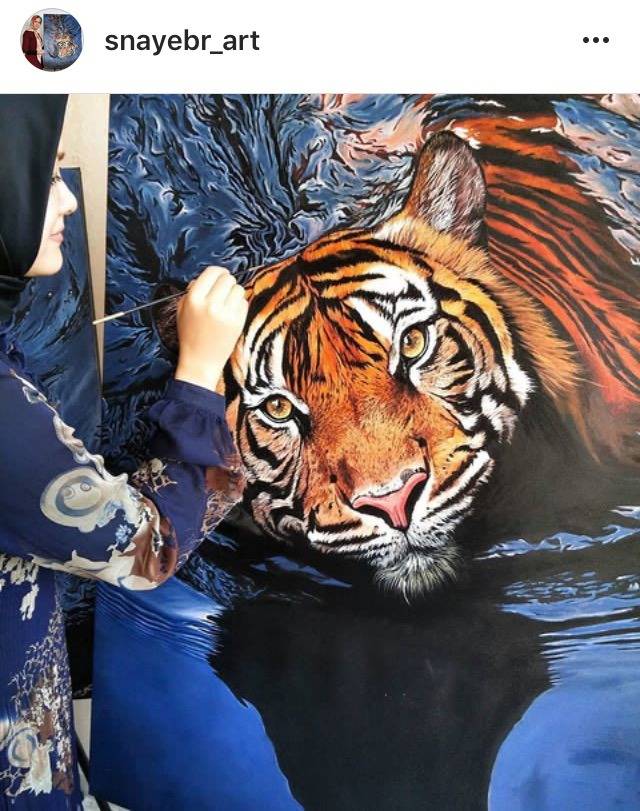 이란 능력자가 그린 호랑이 | 인스티즈