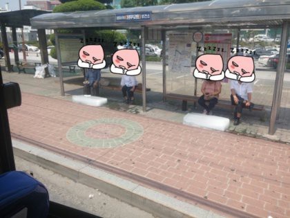 폭염속 익산,전주 버스정류장 | 인스티즈