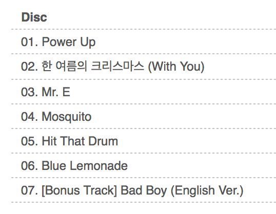 레드벨벳 여름 미니앨범 Summer Magic 트랙리스트 | 인스티즈