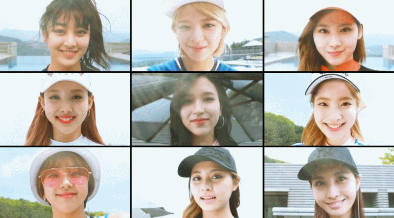 9분할로 보는 트와이스.gif | 인스티즈