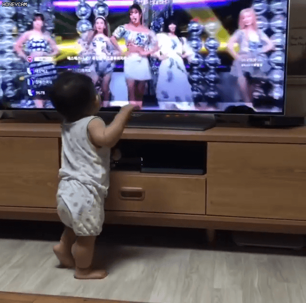 트와이스 노래만 반응 한다는 분유픽 | 인스티즈