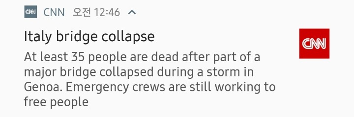 CNN) 이탈리아 제노아 다리 붕괴로 최소 35명 사망 | 인스티즈