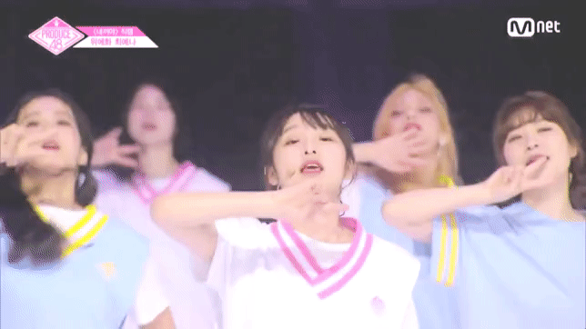 [프로듀스48] 아이돌 느낌 물씬 나는 연습생 6인.gif | 인스티즈