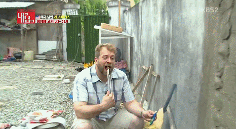 삼겹살은 아침에 먹어야 한다는 미국아재의 신념.jpg | 인스티즈