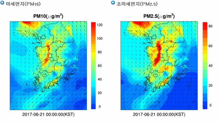 6월 21일 수요일 전국 미세먼지 예보 | 인스티즈