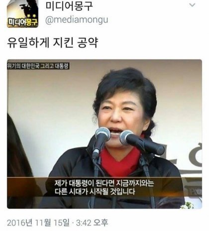 박근혜가 지킨 공약 (대통합 아님) | 인스티즈
