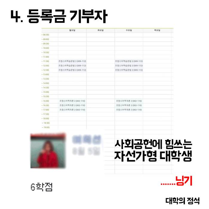 개강직전 다시보는 유형별 시간표.jpg | 인스티즈