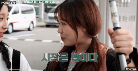 러블리즈 멤버들과 수준이 다른 한입을 보여주는 빵떡이.gif | 인스티즈