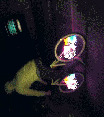 정말 신기한 자전거 바퀴 LED | 인스티즈