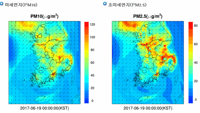6월 19일 월요일 전국 미세먼지 예보 | 인스티즈