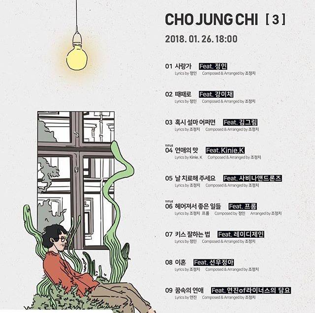 조정치 정규 트랙리스트 | 인스티즈