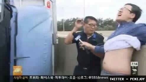 ??? : 아니 진짜 바람때문에 넘어간거라니깐?? | 인스티즈