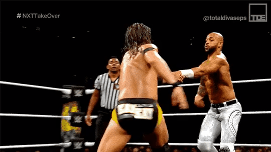 지난주에 열린 NXT 테이크오버-브루클린 4 최고의 경기 애덤 콜 VS 리코셰 경기에서 나온 미친 장면들.gif | 인스티즈