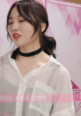 [프듀48] 타카하시 쥬리 컨셉평가 비하인드.gif | 인스티즈