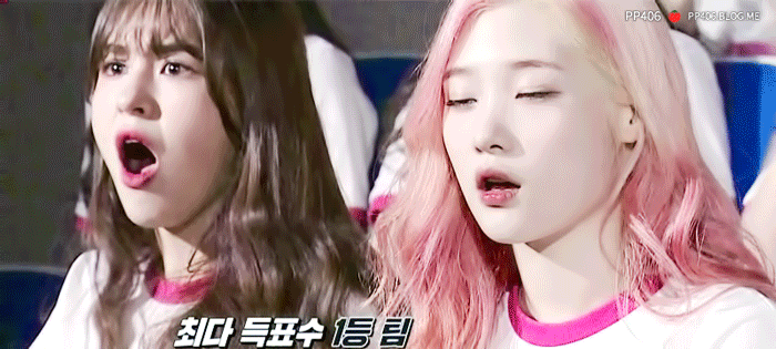 리액션이 극명하게 갈리는 프로듀스101 연습생들.gif | 인스티즈