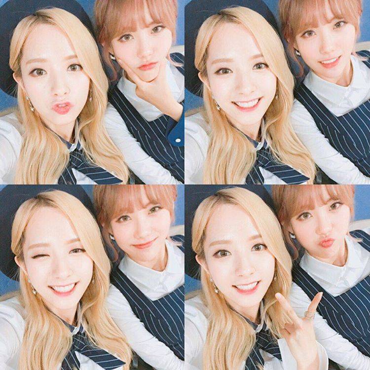 우주소녀 보나 금발머리 시절.gif | 인스티즈