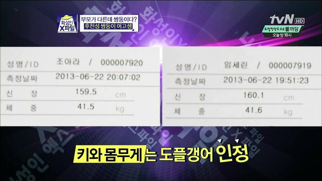 [화성인X파일] 후천성 쌍둥이 여고생 | 인스티즈