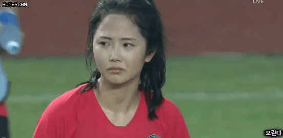 경기종료후 눈물흘리는 이민아.gif | 인스티즈