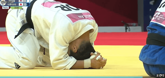 아까 아겜 또다른 한일전 유도 결승 안바울 50초만에 한판승.gif | 인스티즈