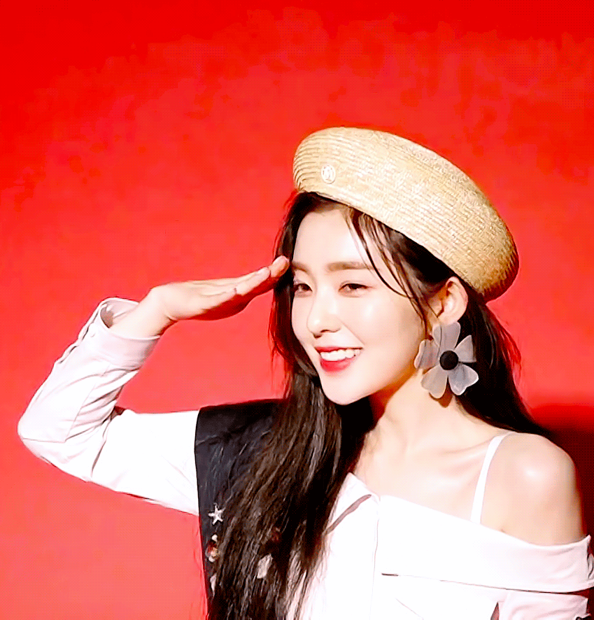 경례하는 아이린.gif | 인스티즈