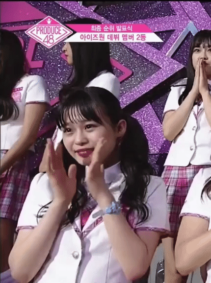 프로듀스48 마지막회 비비안 리액션.gif | 인스티즈