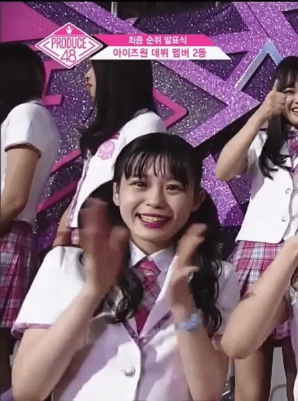 프로듀스48 마지막회 비비안 리액션.gif | 인스티즈