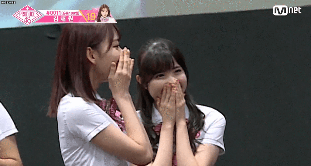 [프로듀스48] 권관장을 실제로 들은 히토미와 사쿠라의 반응 | 인스티즈