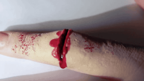 잘린 손가락 특수분장.gif | 인스티즈