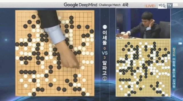 이세돌이 알파고를 이기자 판후이 반응.gif | 인스티즈