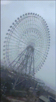 일본 태풍 상황))관람차 ㅎㄷㄷ...gif | 인스티즈