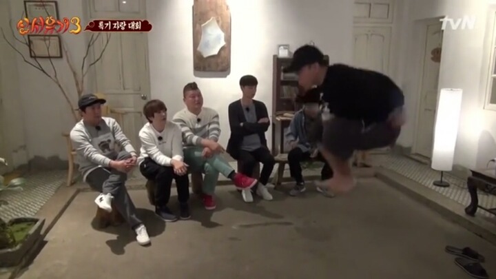 [신서유기3] 너무 진지해서 무서웠던 은지원의 줄넘기 3단 뛰기.jpg | 인스티즈