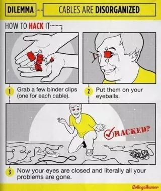 팁)집게 두 개로 집안에 어지럽게 널브러진 전선들 안보이게 하는 법! | 인스티즈