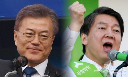 문재인 44.4% VS 안철수 22.8%..더블스코어 근접 | 인스티즈