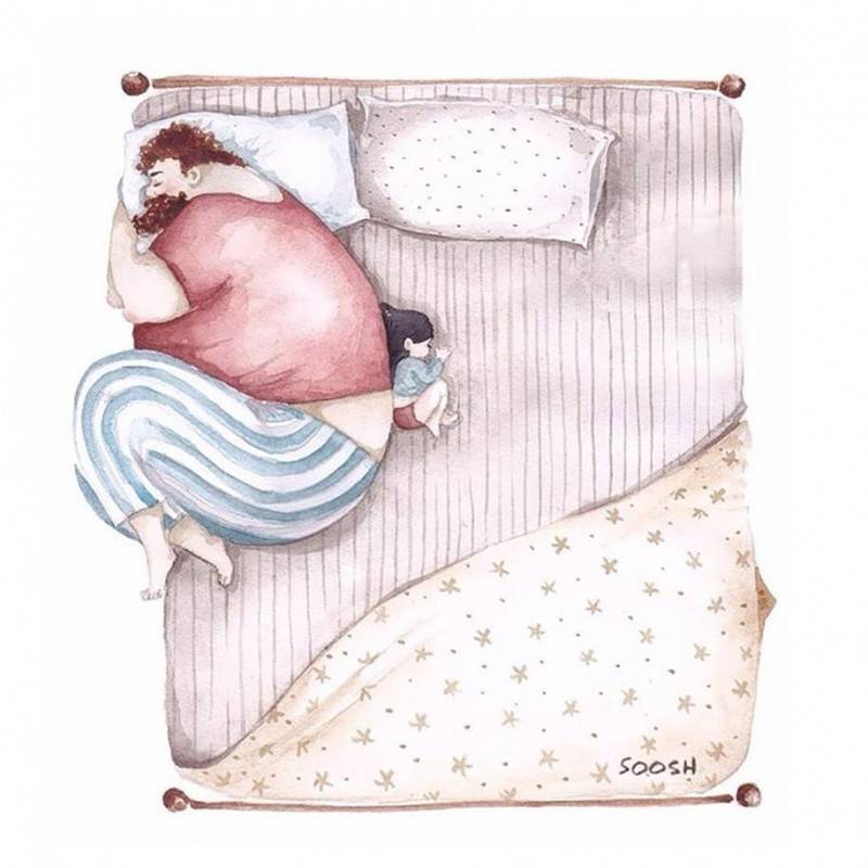 아빠와 딸의 사이를 보여주는 그림 | 인스티즈