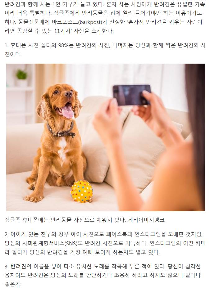반려견을 키우는 싱글이라면 공감할 사실 11가지 | 인스티즈