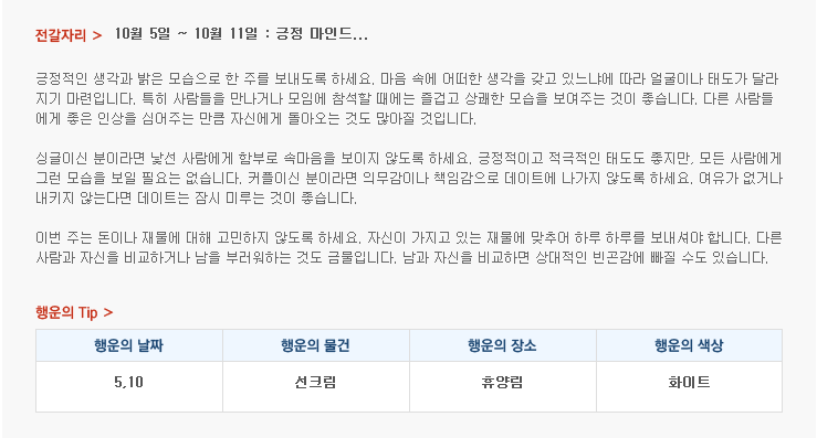 산수도인 주간 별자리 운세 (10월 5일 ~ 10월 11일) | 인스티즈
